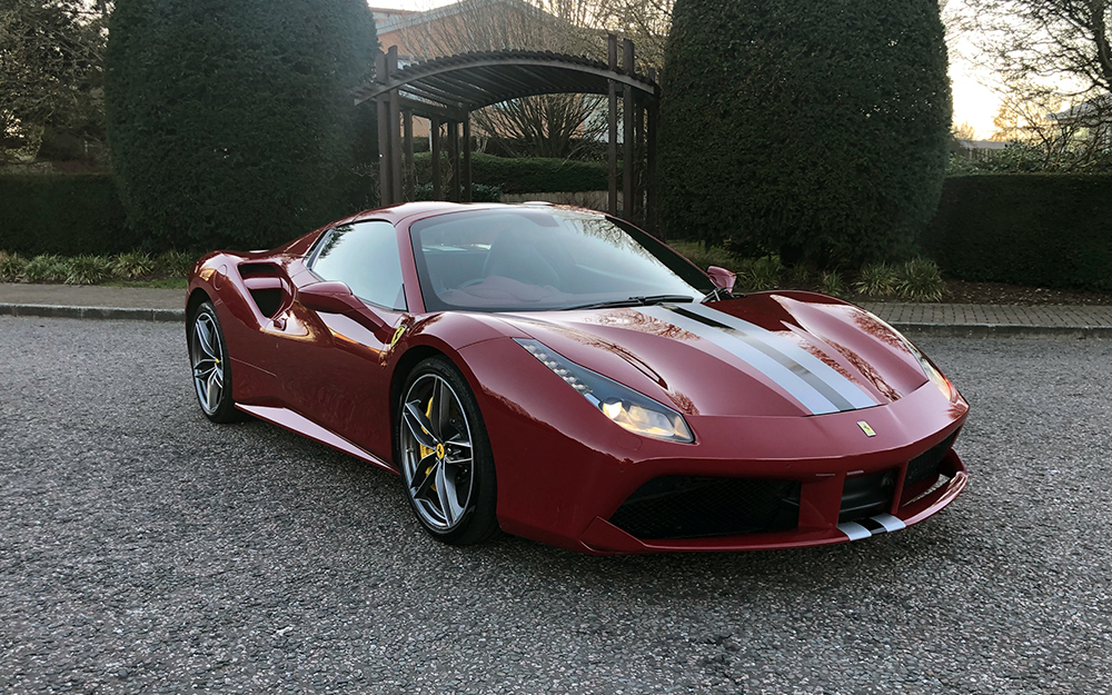 hire ferrari 488 convertible